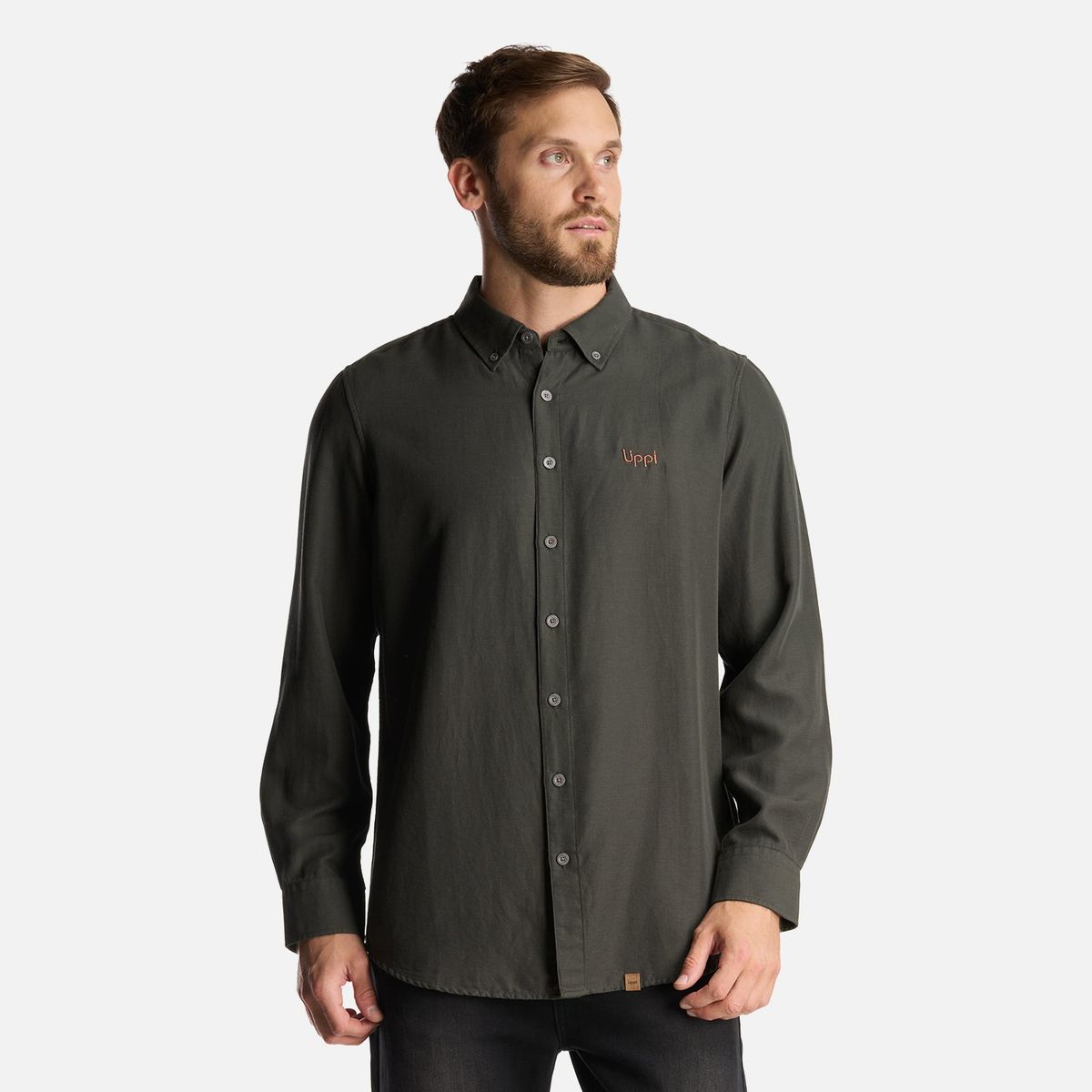 LIPPI - Camisa Hombre DayBreak B-Dry Shirt Verde Militar Lippi