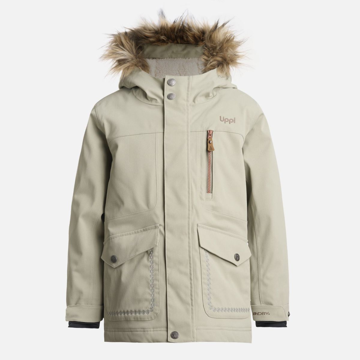 LIPPI - Chaqueta Niña Roble B-Dry Hoody Jacket Verde Grisaceo Lippi