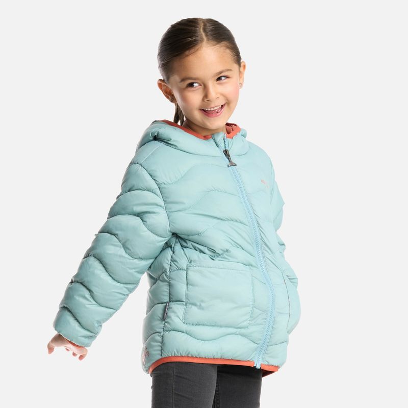 HAKA HONU - Chaqueta Niña Ultra Livianita Celeste Haka Honu