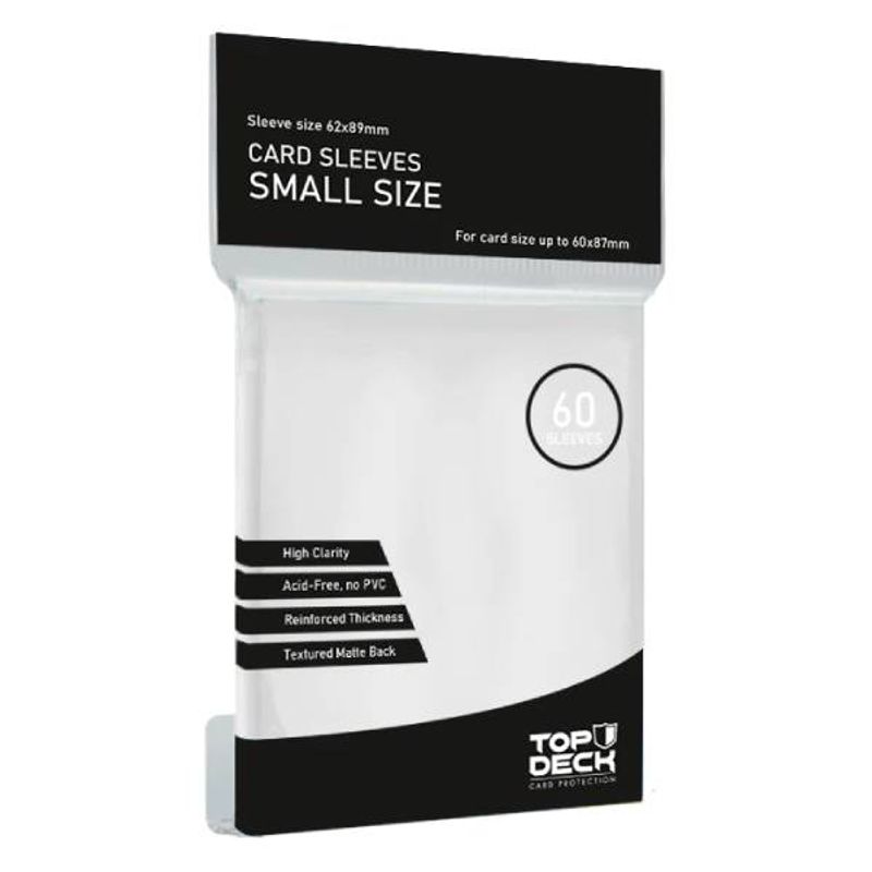 MITOS Y LEYENDAS - Protector de cartas tamaño Small Top Deck Blanco (62x89)