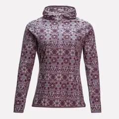 LIPPI - Poleron Mujer Jacaranda Nano-F 14 Zip Hoody Print Palo Rosa