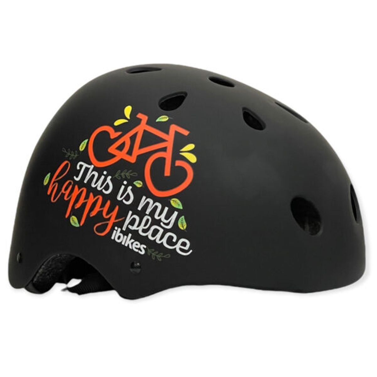 IBIKES - CASCO IBIKES HAPPY PLACE MD BLACK MATTE