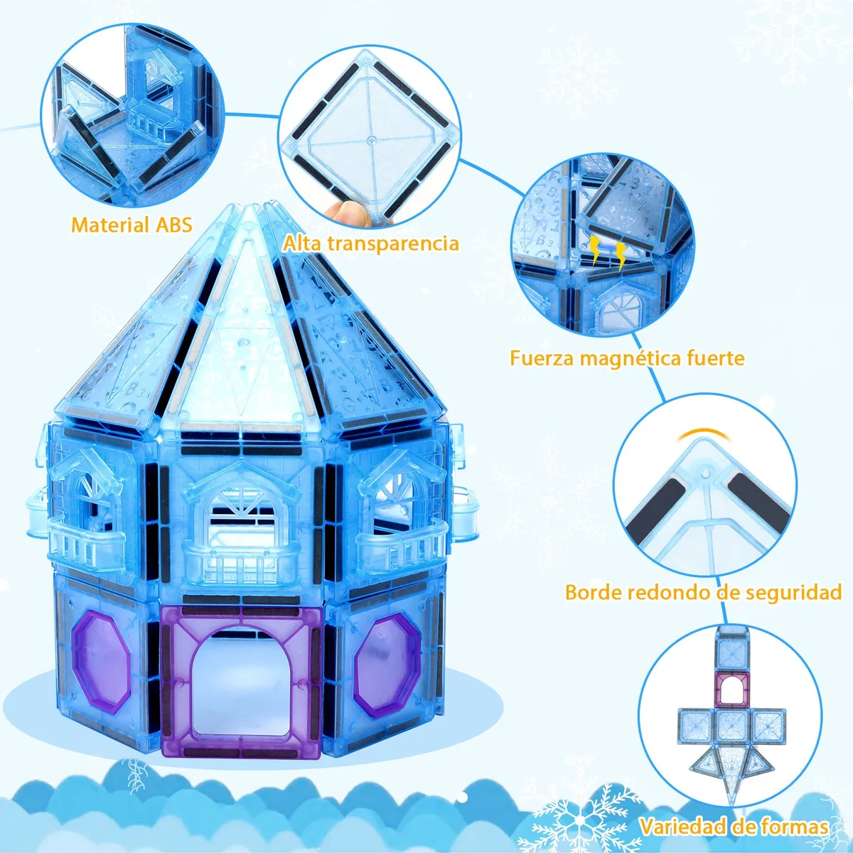 LUKOVEE - Juguetes De Bloques De Construcción Magnéticos Para Niños