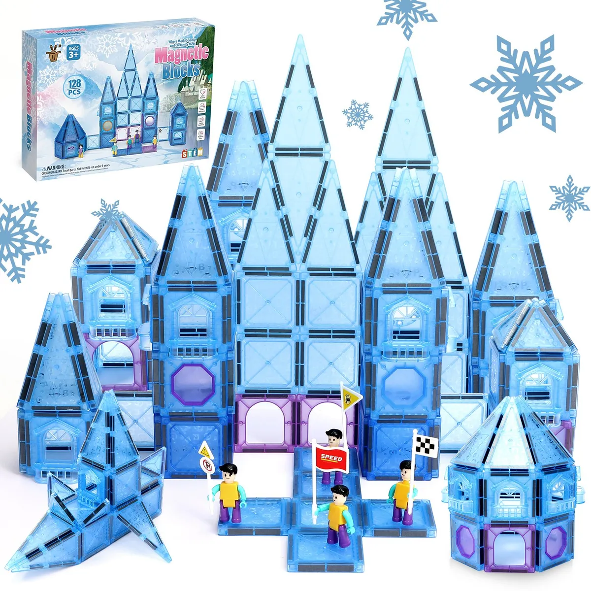 LUKOVEE - Juguetes De Bloques De Construcción Magnéticos Para Niños