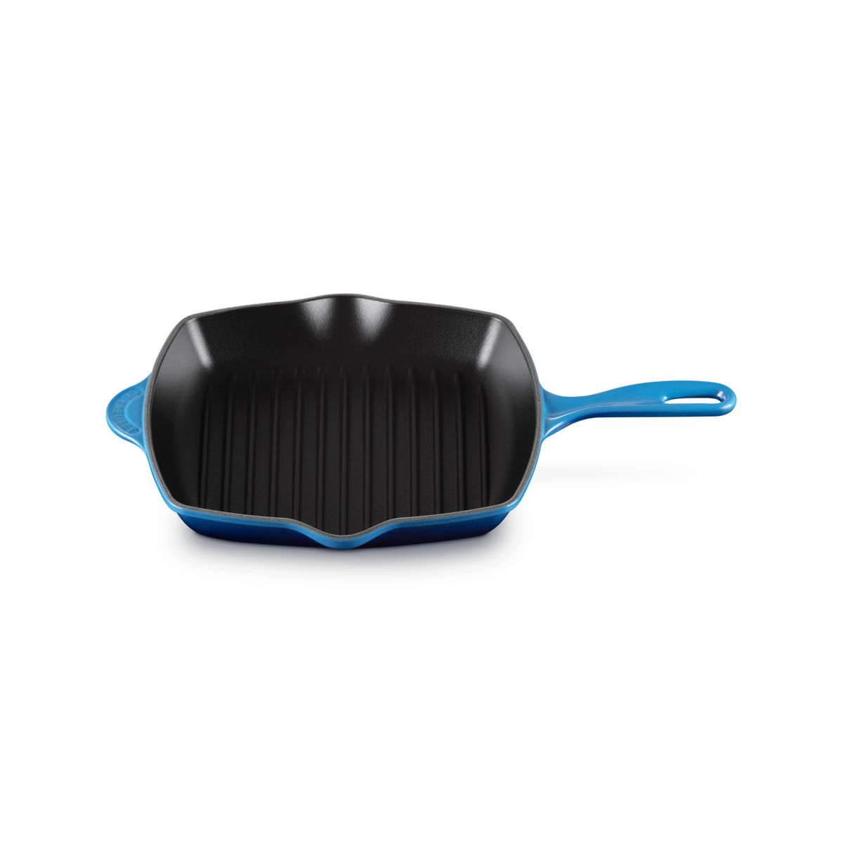 LE CREUSET - Le Creuset Skillet Grill Cuadrada 26cm Azul Azure Hierro