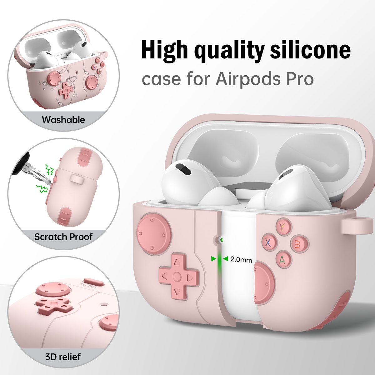 EDWINAYY - Fundas Para AirPods 123 Pro Cover Case Consola De Juego