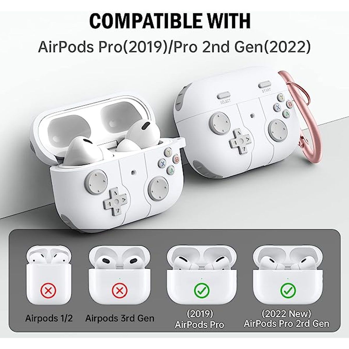 EDWINAYY - Fundas Para AirPods 123 Pro Cover Case Consola De Juego