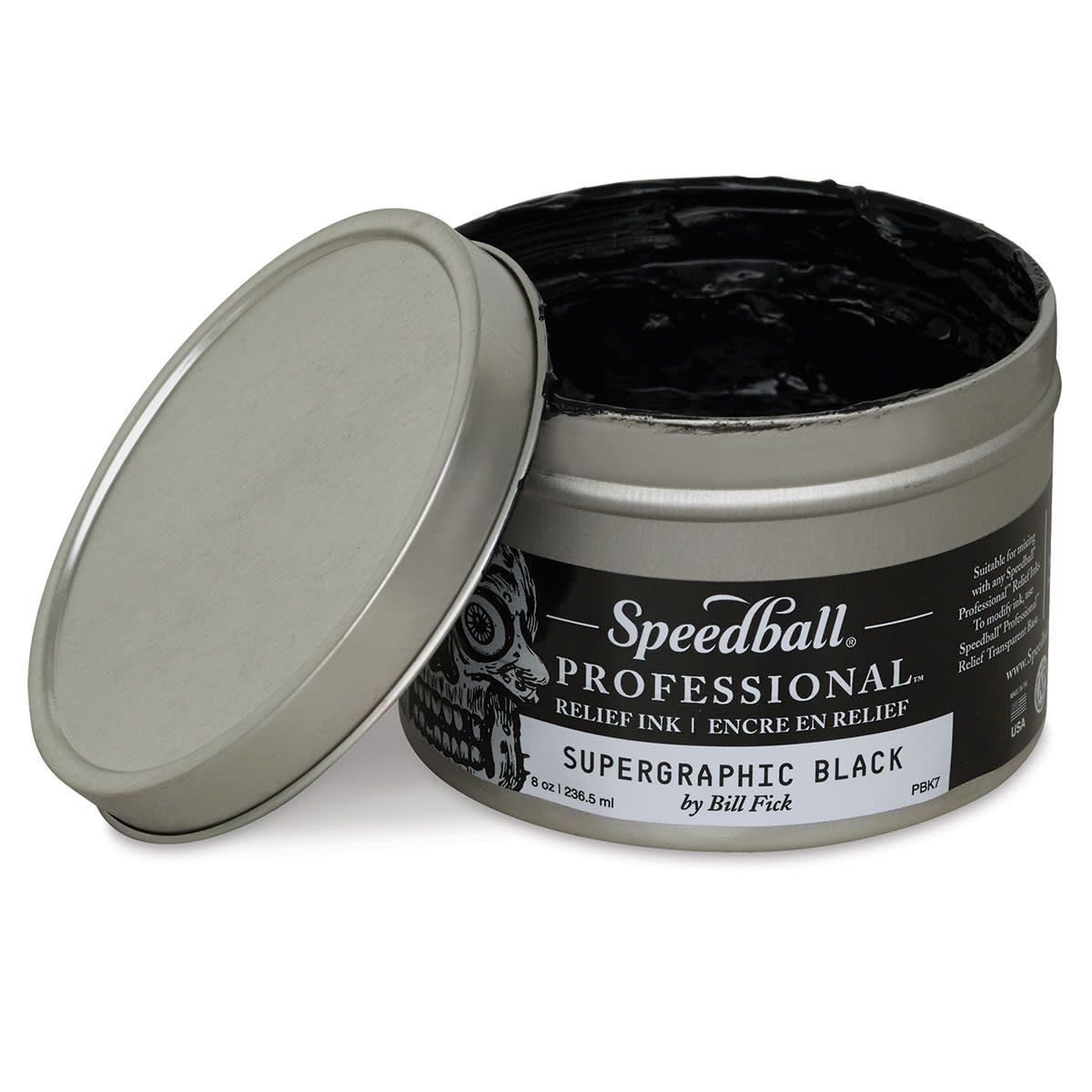 SPEEDBALL - Tinta de Relieve Para Grabado Speedball Supergraphic Negra