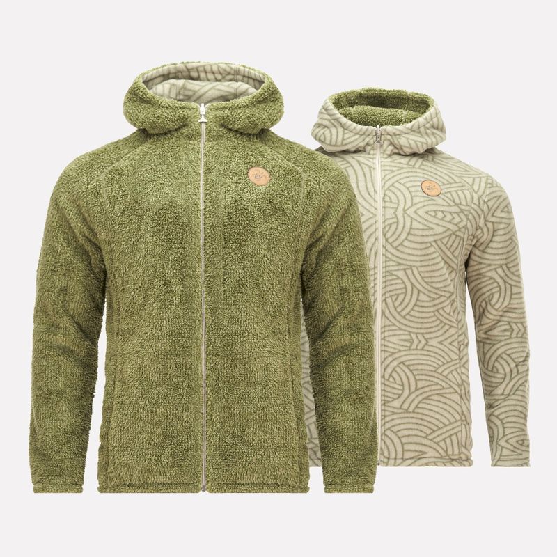 HAKA HONU - Chaqueta Hombre Bi-polar Oliva Haka Honu