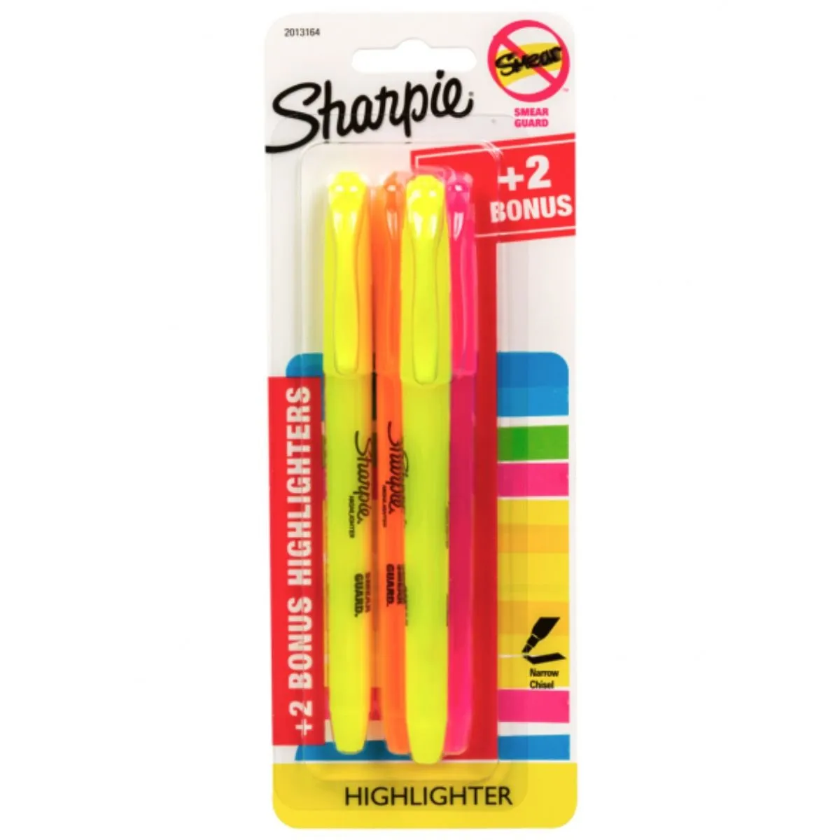 SHARPIE - Destacador Sharpie Pocket Surtido Blister X4