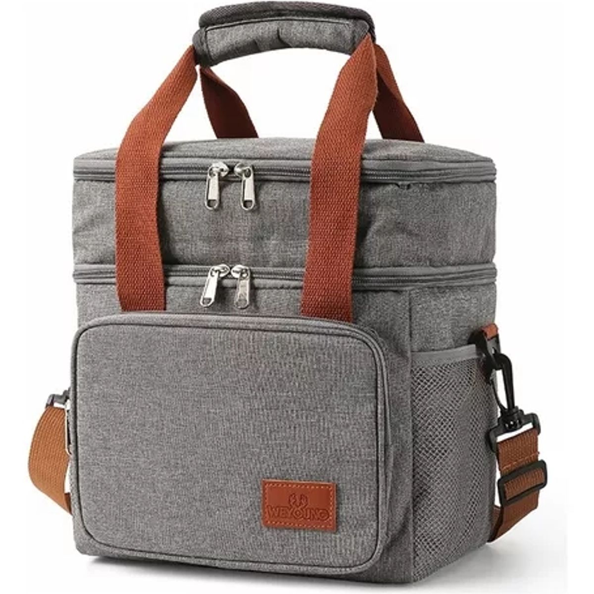 GENERICO - Bolsa Isotérmica Doble Bolsa De Almuerzo De Gran Capacidad