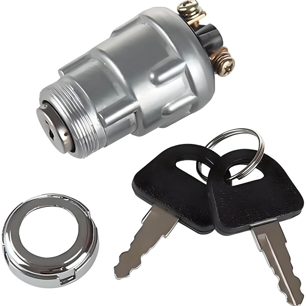 GENERICO - Chapa Contacto Arranque 3 Posiciones Universal Auto Moto 3p