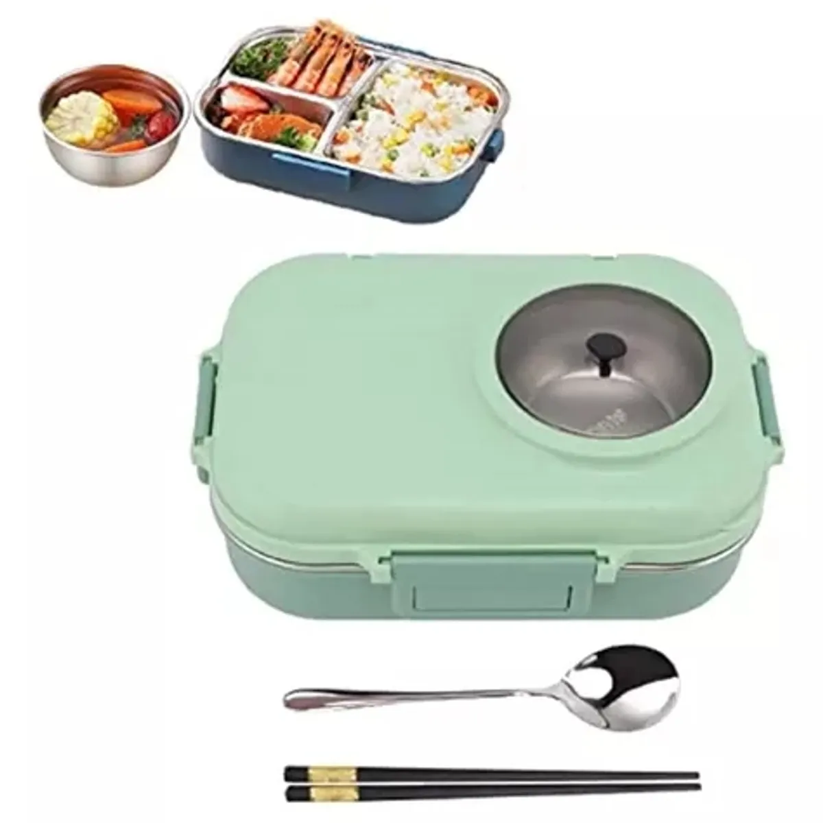 GENERICO - Lonchera Térmica Set Kawaii Incluye Fiambrera Y Botella