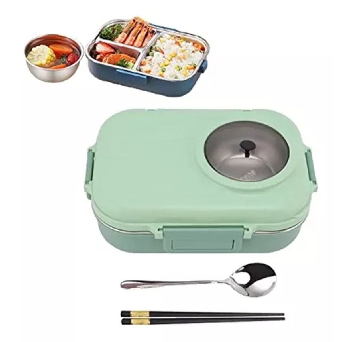 GENERICO - Lonchera Térmica Set Kawaii Incluye Fiambrera Y Botella