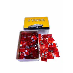 GENERICO - Caja Fusible Grande Electricos 12v 100 Unds 5a 10a 15a 25a