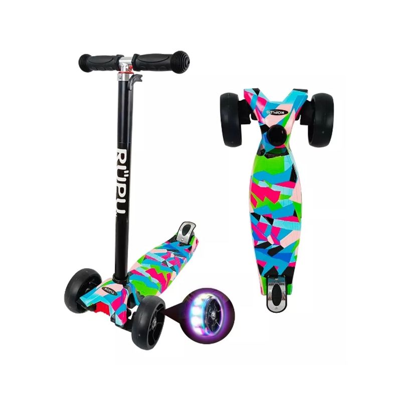 GENERICO - Scooter Monopatín Scootart Wave Niñas Regulable Rueda Led