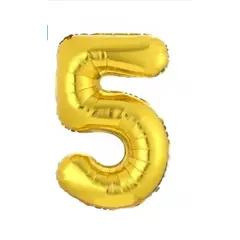 GENERICO - Globo Diseño Numero 5 - Dorado