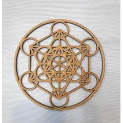 GENERICO - Metatron MDF color natural 30 cm de diámetro.