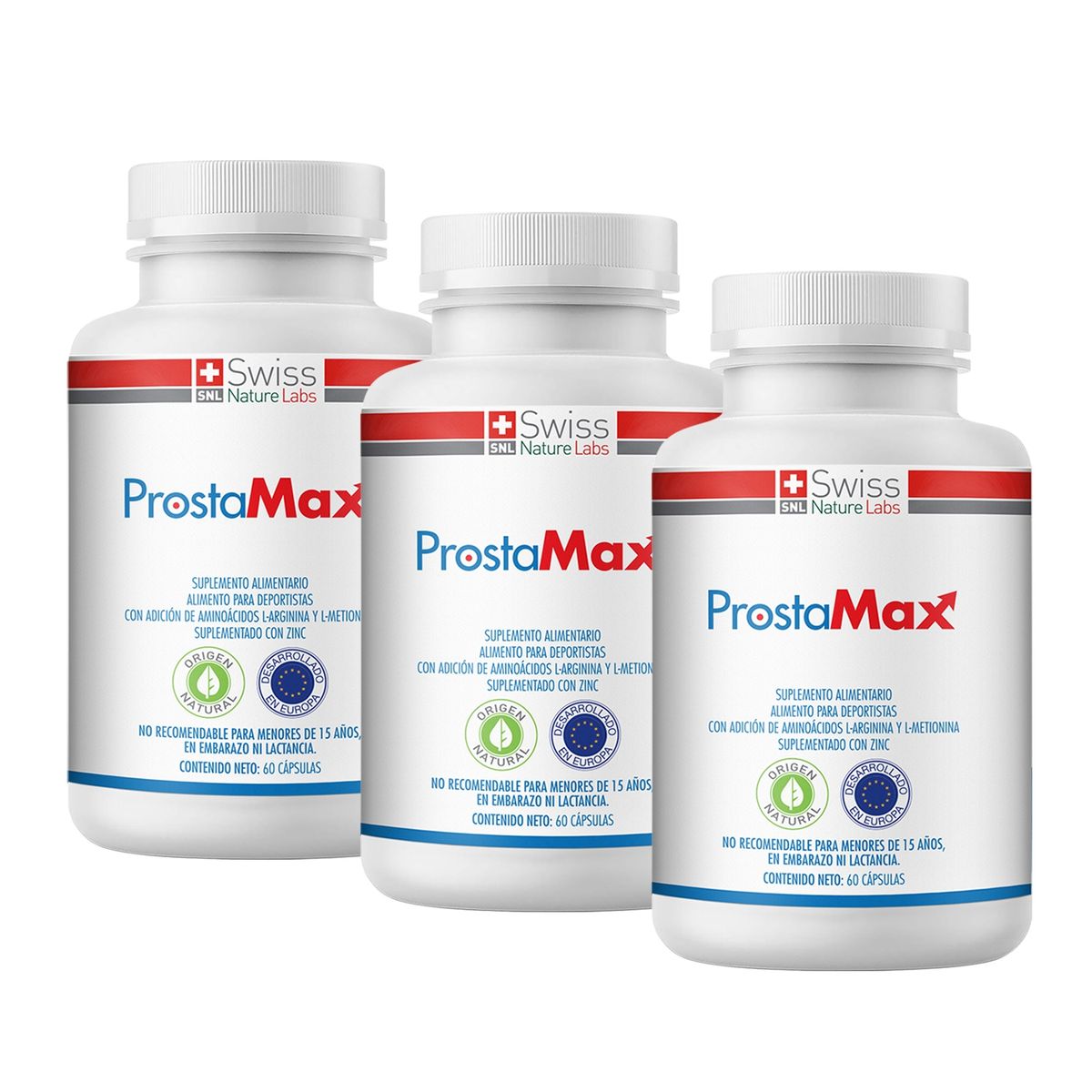 PROSTA MAX - Pack  3 Prostamax Salud Prostática 180 capsulas