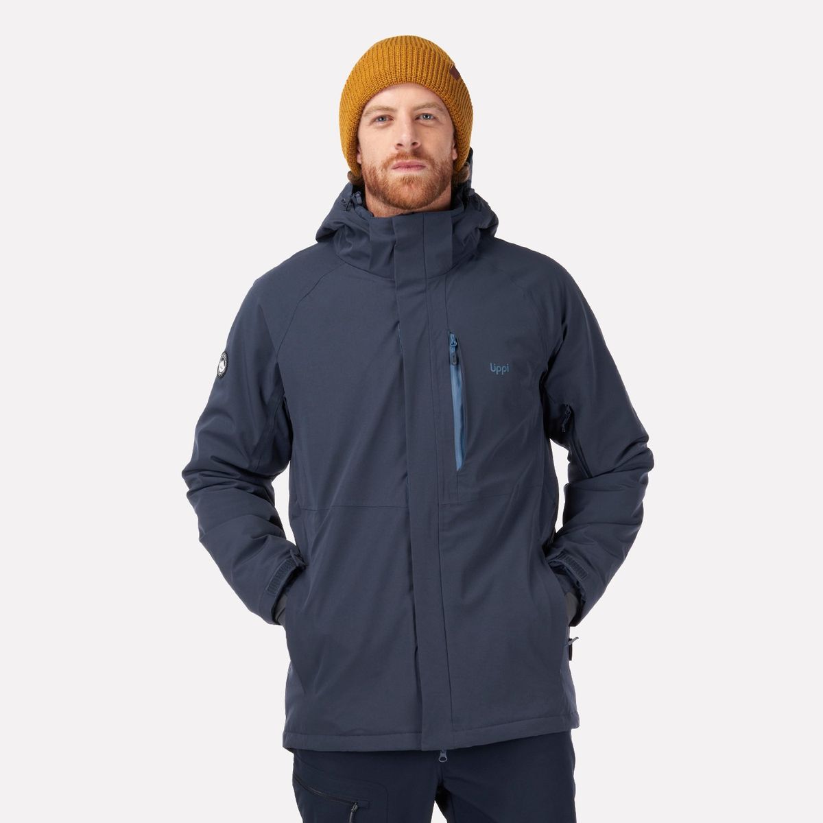 LIPPI - Chaqueta Hombre Andes B-Dry Hoody Jacket Azul Piedra Lippi