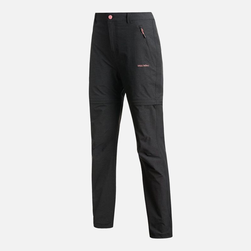 HAKA HONU - Pantalon Mujer Desmontalo Negro Haka Honu