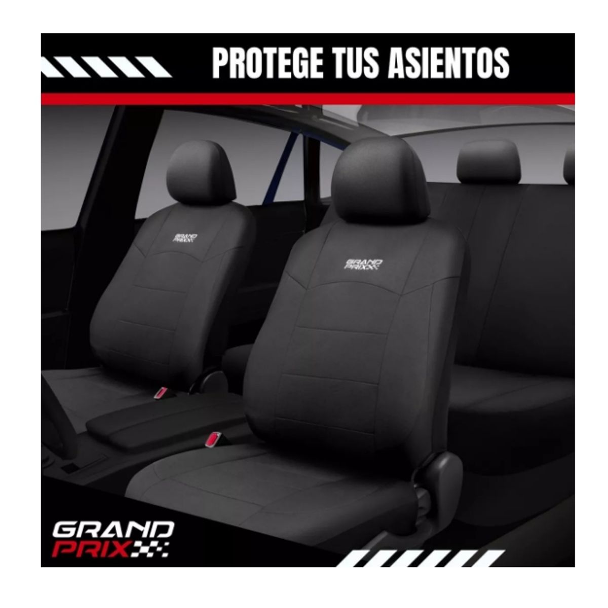 GENERICO - Funda Cubre Asiento Auto Camioneta Universal Grand Prix