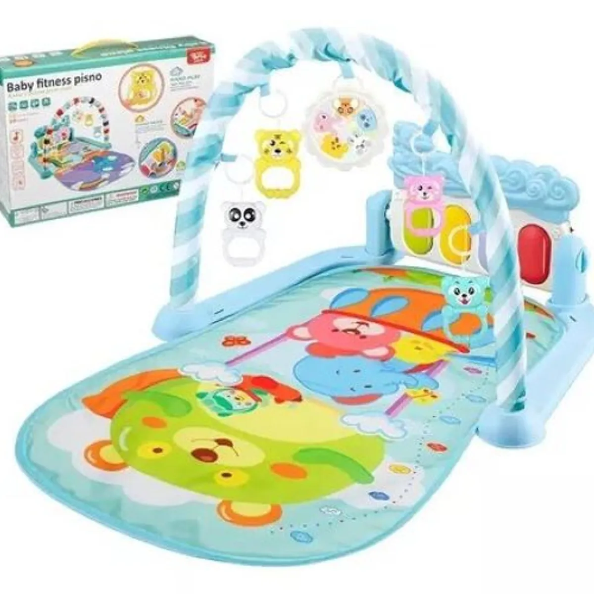 GENERICO - Alfombra 3 En 1 Gimnasio Musical Con Piano Para Bebés