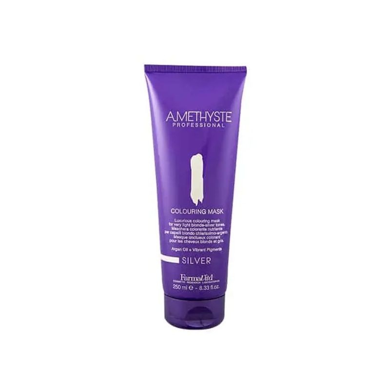FARMAVITA - Mascara Coloring Silver Amethyste 250ml Farmavita Cabellos Plateados.-