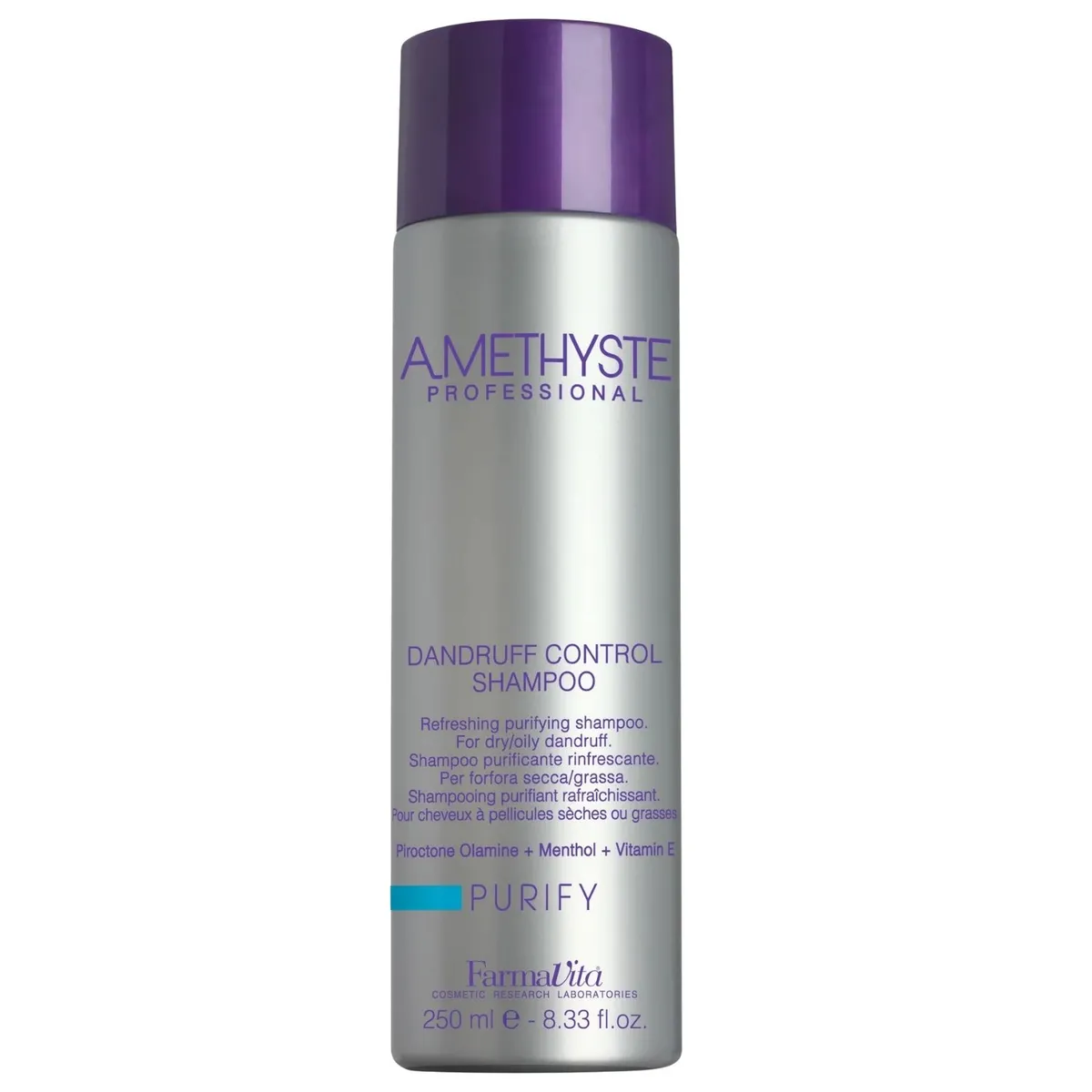 FARMAVITA - Shampoo Farmavita Amethyste Purify  250ml Control Caspa y Grasitud Limpia