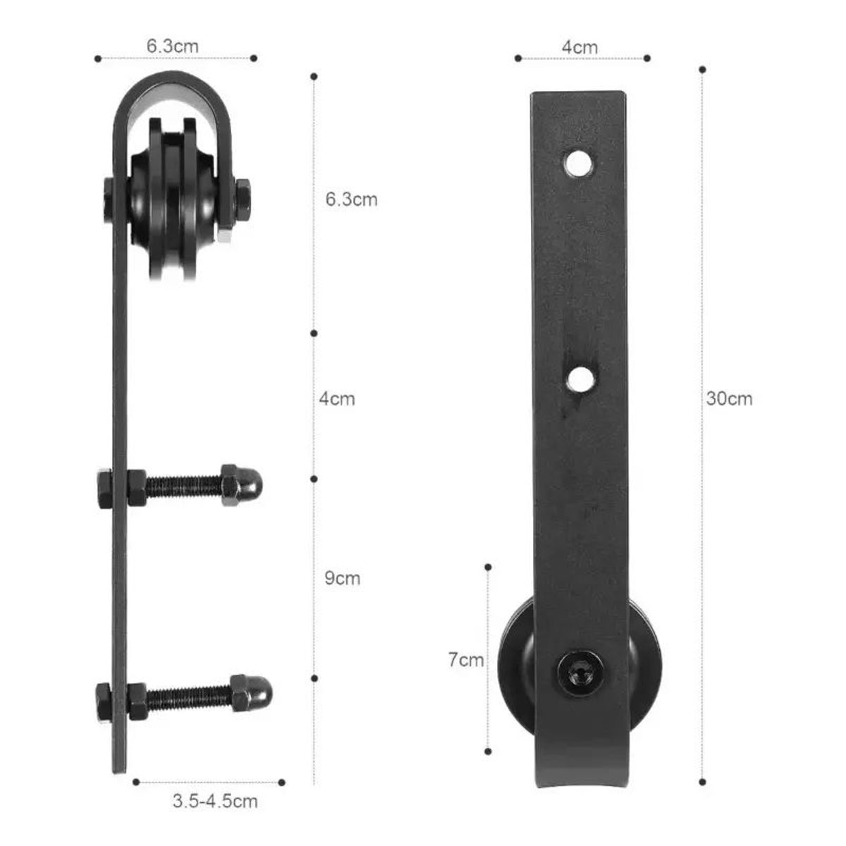 KUANGYE - Herraje Riel Para Puerta Corrediza Puerta De Granero 2m 66ft