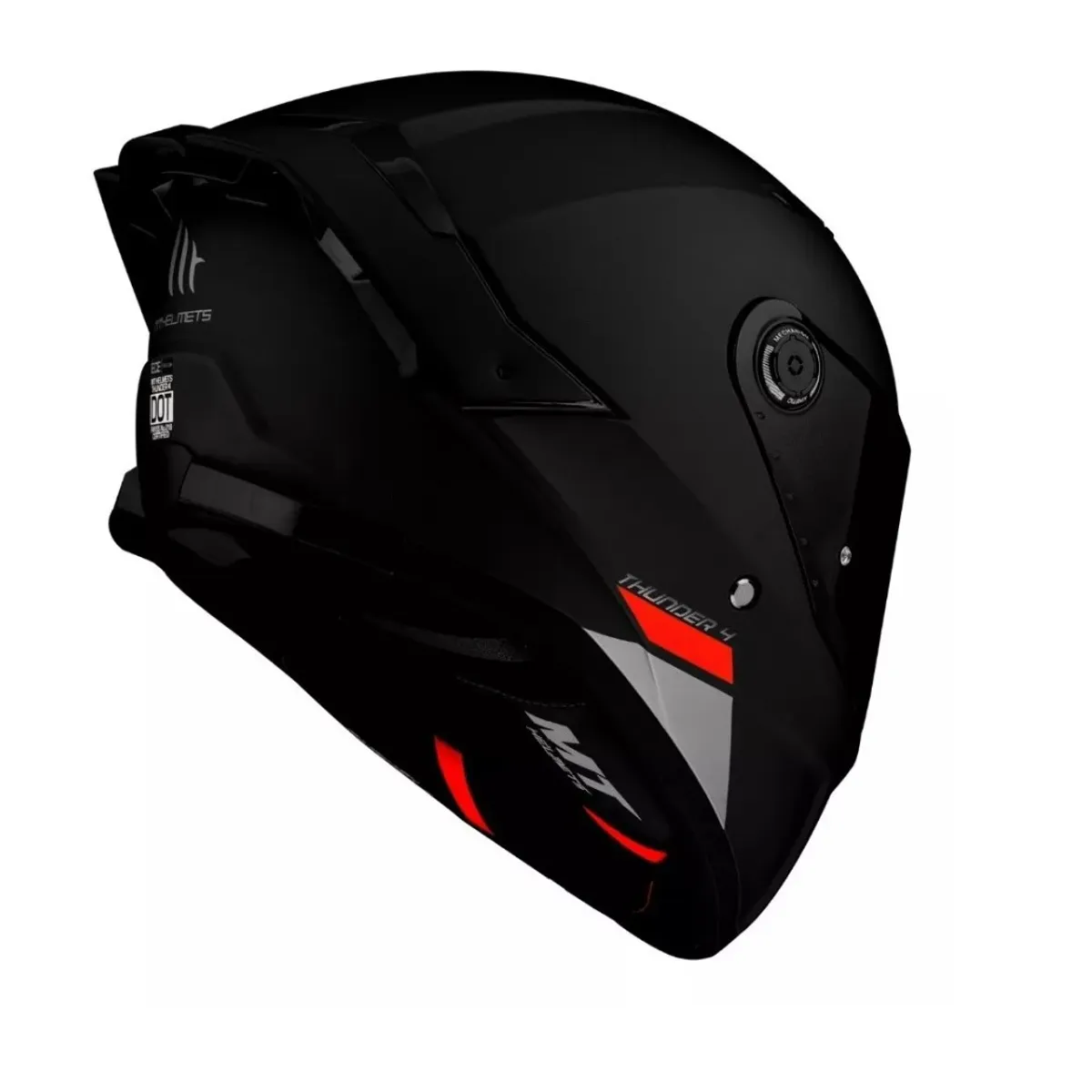 GENERICO - Casco Mt Helmets Thunder 4 Negro Pinlock Incluido Talla XS