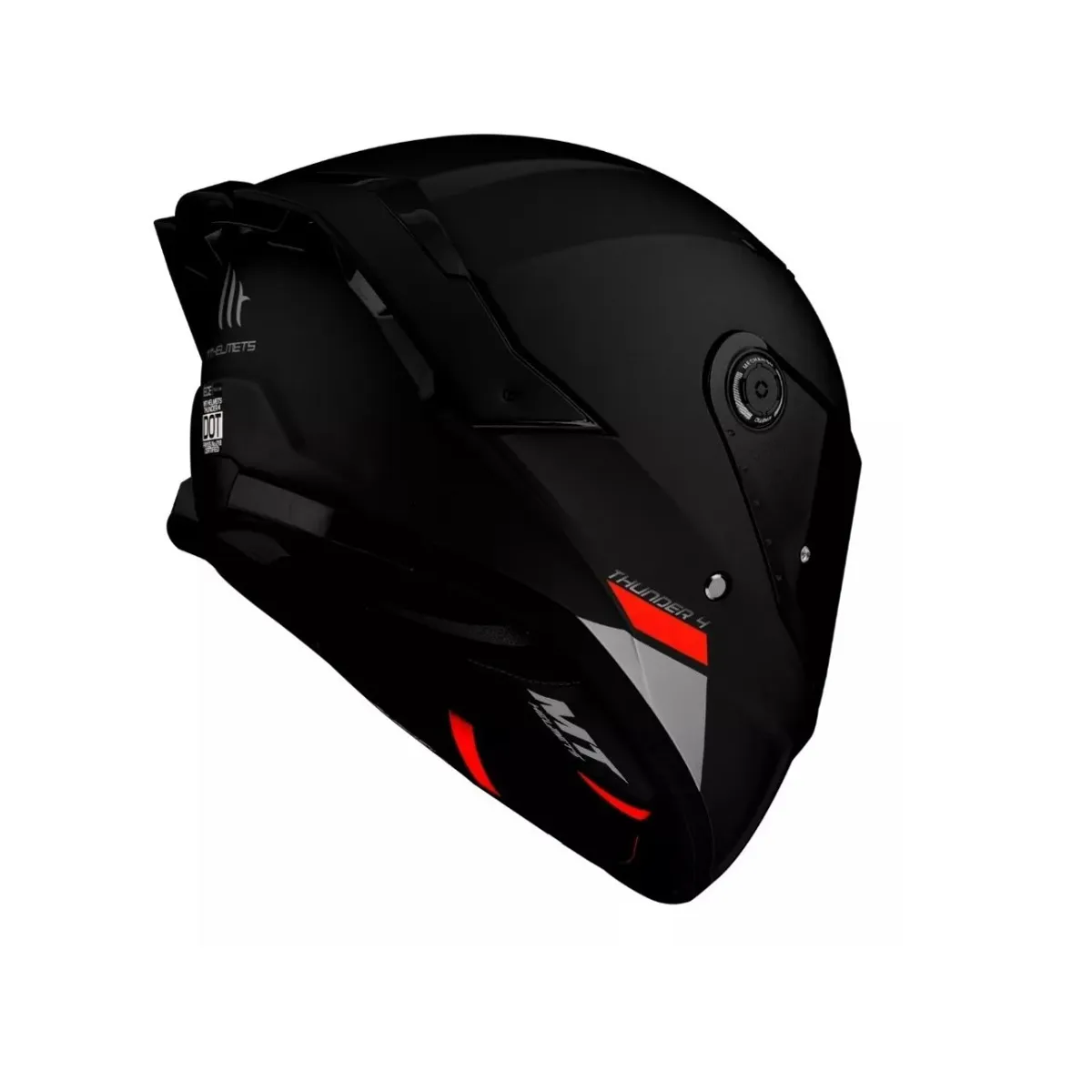 GENERICO - Casco Mt Helmets Thunder 4 Negro Pinlock Incluido Talla XS