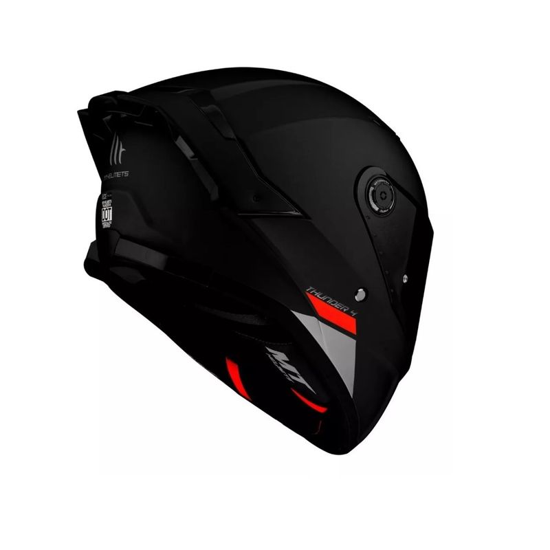 GENERICO - Casco Mt Helmets Thunder 4 Negro Pinlock Incluido Talla XS