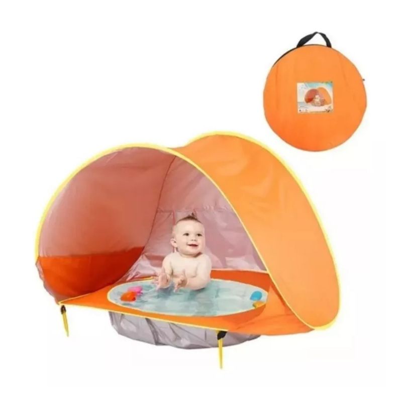 GENERICO - Carpa Piscina De Playa Para Niños Color Naranja