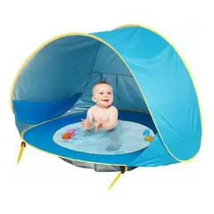 GENERICO - Carpa Piscina De Playa Para Niños Color Celeste