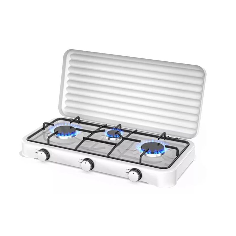 GENERICO - Encimera A Gas Cocinilla 3 Platos 3quemadores Portátil Hogar