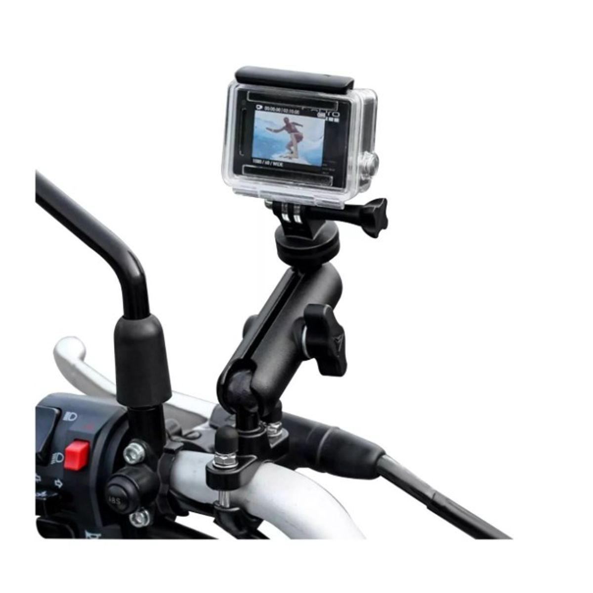 GENERICO - Soporte De Bicicletamotocicleta Para Gopro Cámara