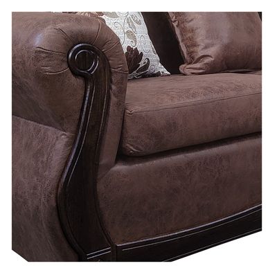 Imagen 2 del producto Living Con Resorte Estructural 8 Cuerpos 4+3+1 Grand Santi Envejecido Café