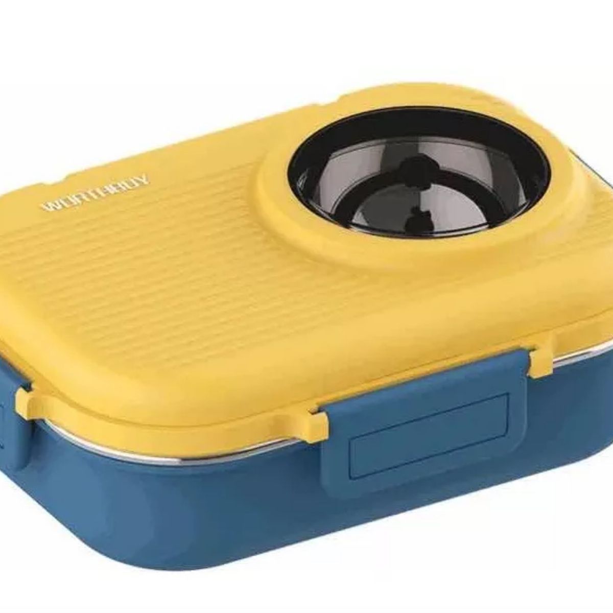 GENERICO - Lonchera Térmica Set Kawaii Incluye Fiambrera Y Botella amarillo.