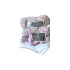 GENERICO - Set Toalla De Baño 2 Piezas 70 X 140 Cm Y 70 X35 Cm, Rosa