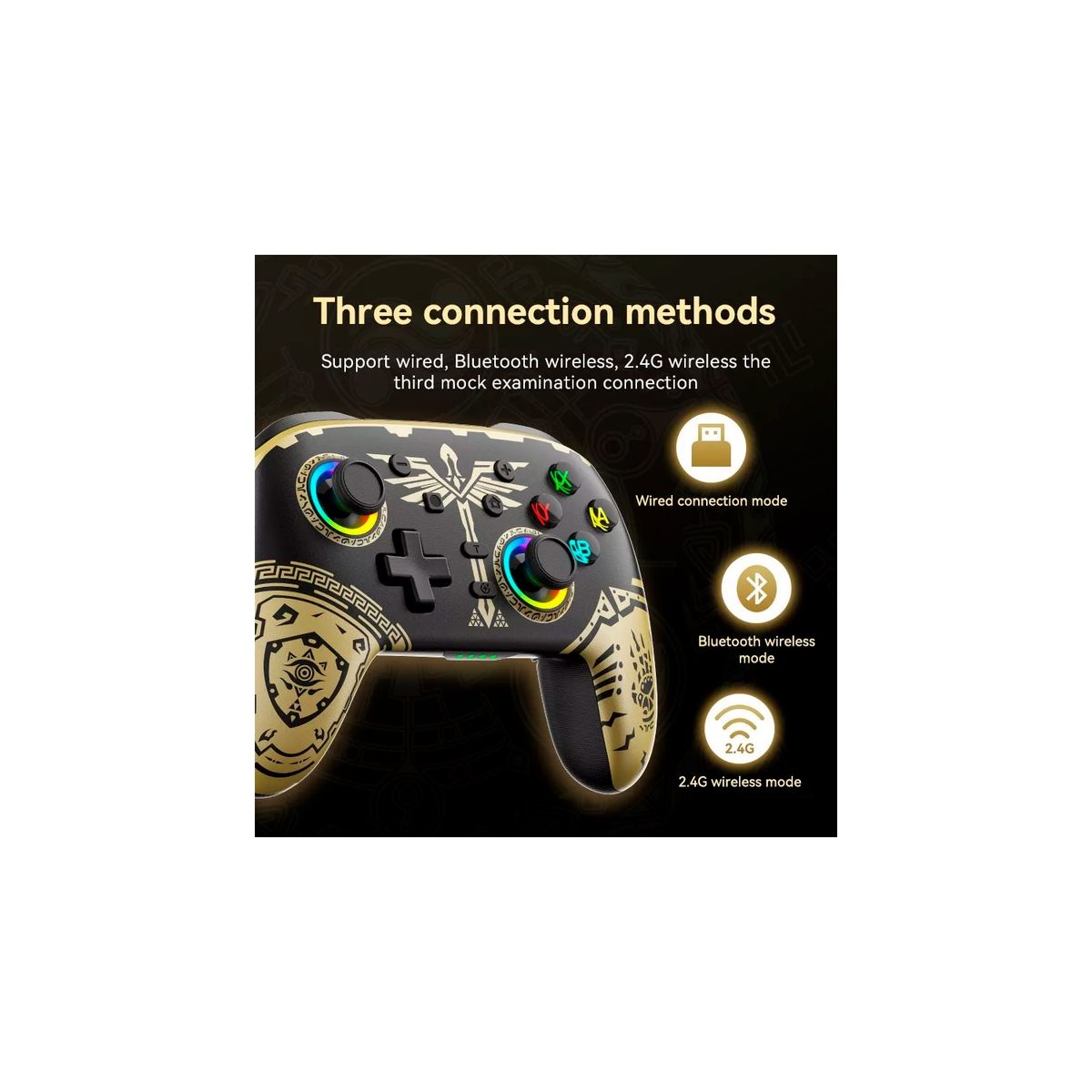 GENERICO - Control Genérico Rgb Para Nintendo Switcholedlitepcmóvil
