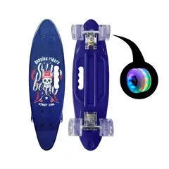 GENERICO - Skate Penny Cruiser Patineta Street King Ruedas Led Morado
