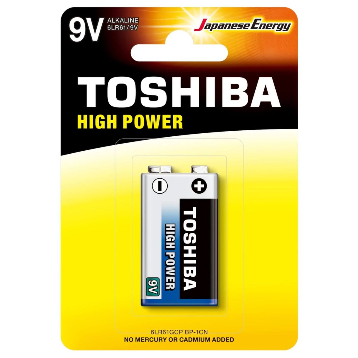 TOSHIBA - Batería 9V Alcalina Toshiba 6LR61