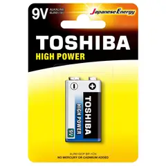 TOSHIBA - Batería 9V Alcalina 6LR61