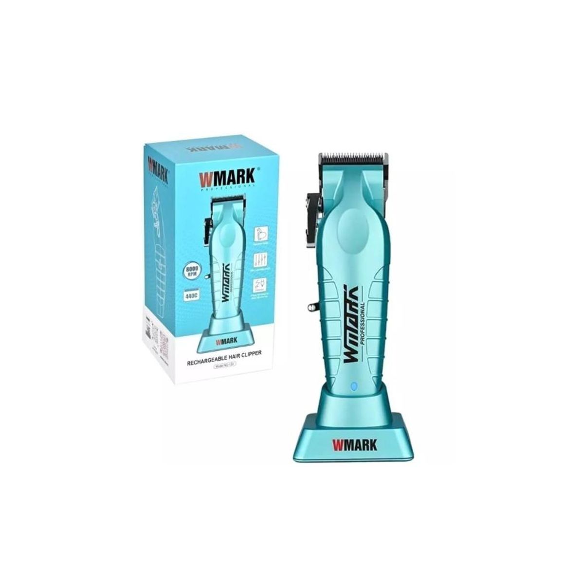 WMARK - Cortadora de Pelo Azul Profesional Wmark NG 133 8000RPM