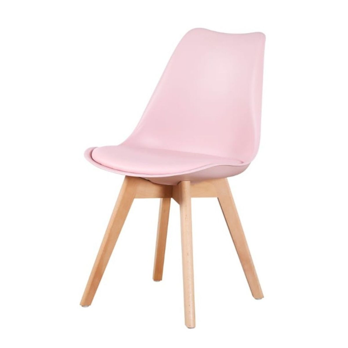 HABITA2 CHILE - Silla de comedor acolchada Tulip Rosa