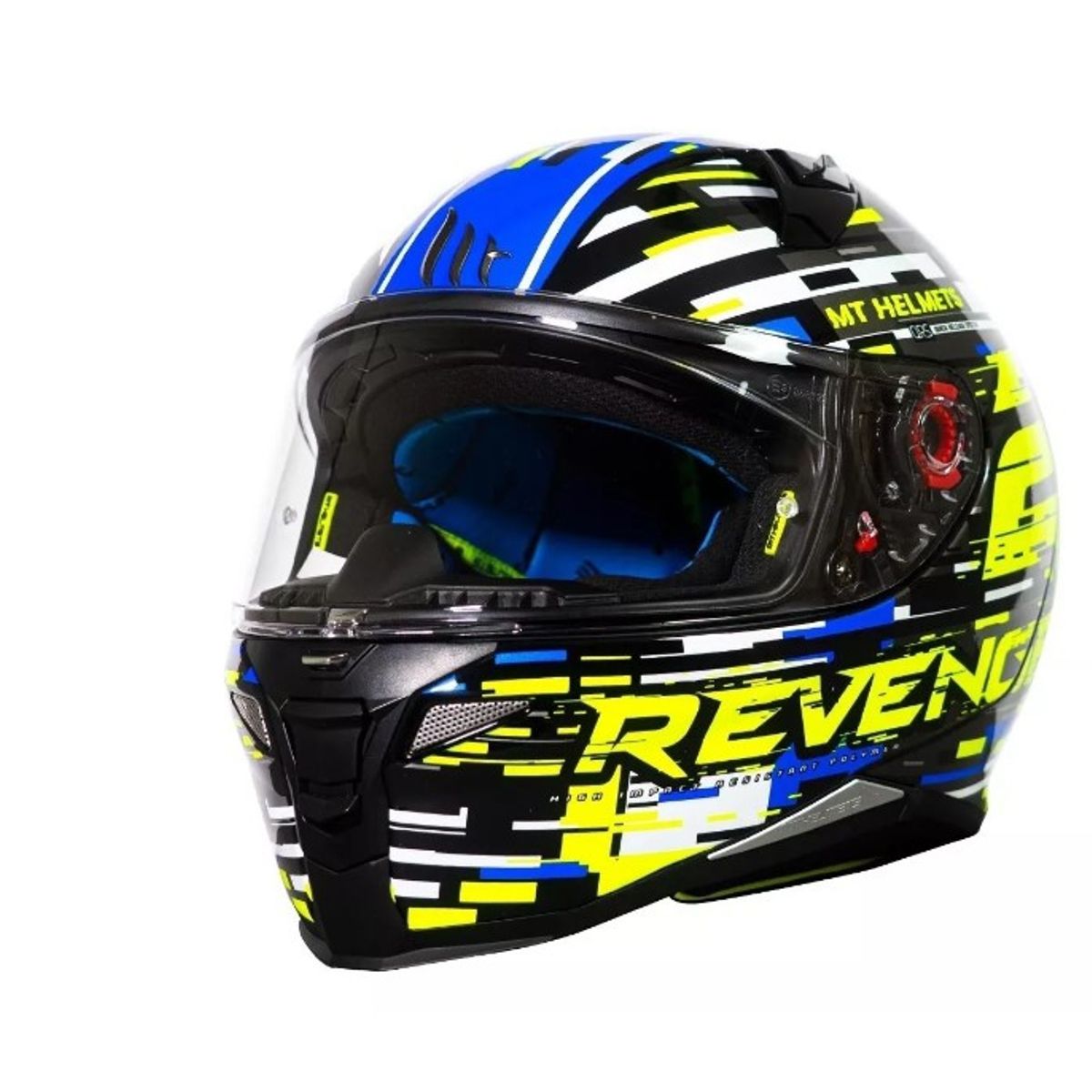 GENERICO - Casco De Moto  Revenge 2 Baye A7 Azul Brillo Talla XL