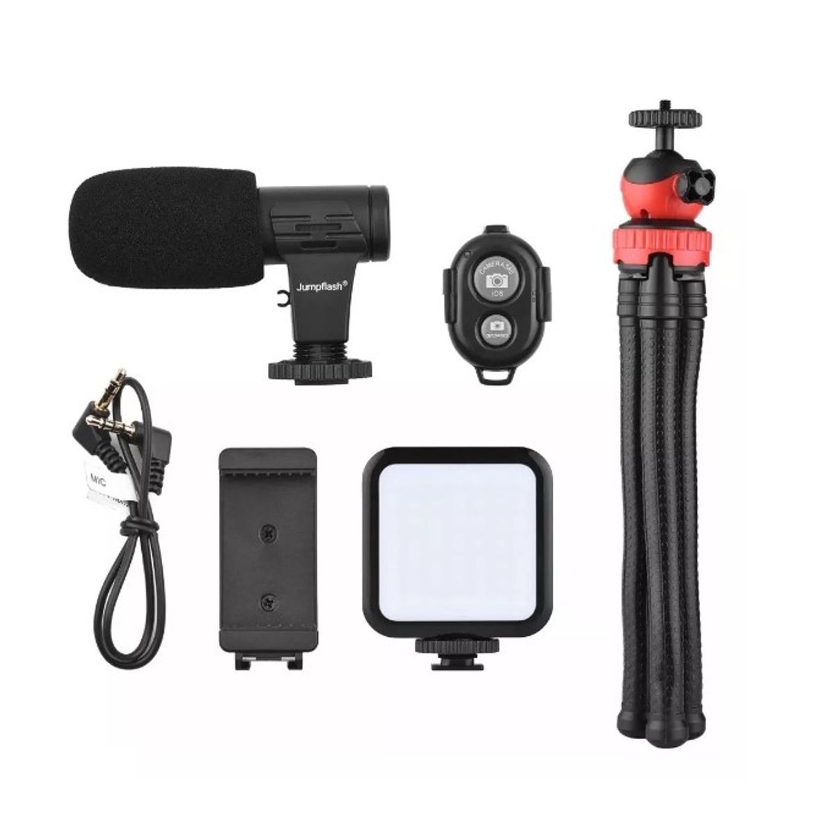 GENERICO - Kit  De Video Vlogging Con Soporte + Trípode Para Vlog