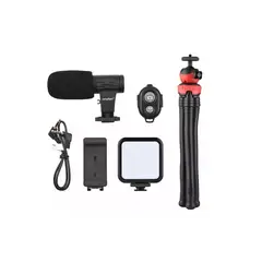 GENERICO - Kit De Video Vlogging Con Soporte + Trípode Para Vlog