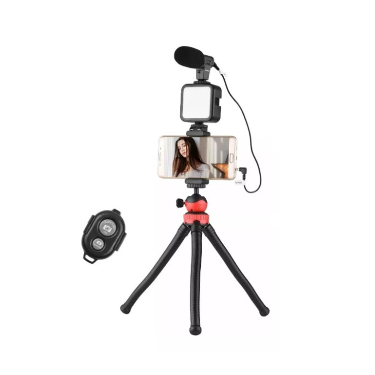 GENERICO - Kit  De Video Vlogging Con Soporte + Trípode Para Vlog